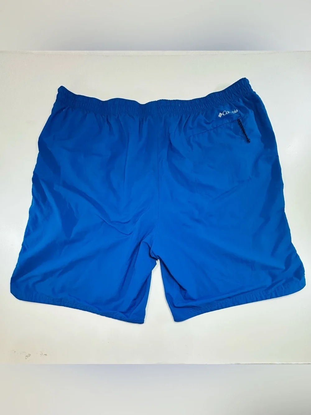 Columbia XXL Blue Swimsuit Board Short Mesh Lined Drawstring Beach Pool Vacation